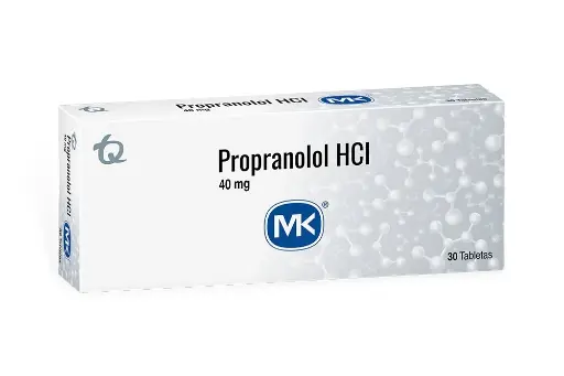 PROPRANOLOL 40 MG 30 TAB MK