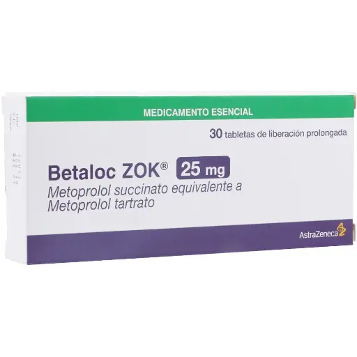 BETALOC ZOK 25 MG 30 TAB ASTRIZENECA