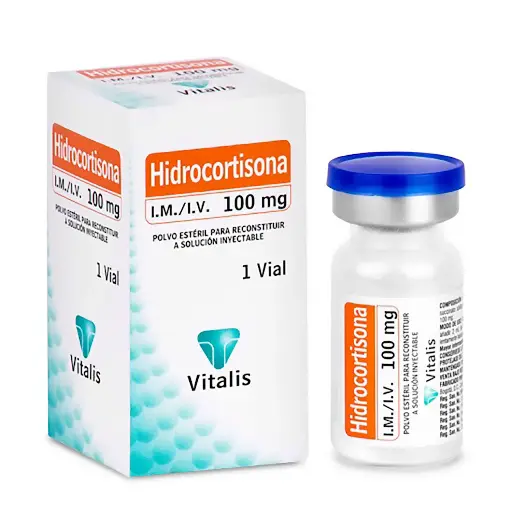 HIDROCORTISONA 100MG SOLUCION INYECTABLE CAJA X 1 VIAL