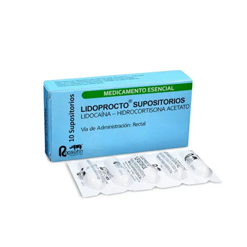 LIDOPROCTO SUPOSITORIOS CAJA X 10 ROPSOHN