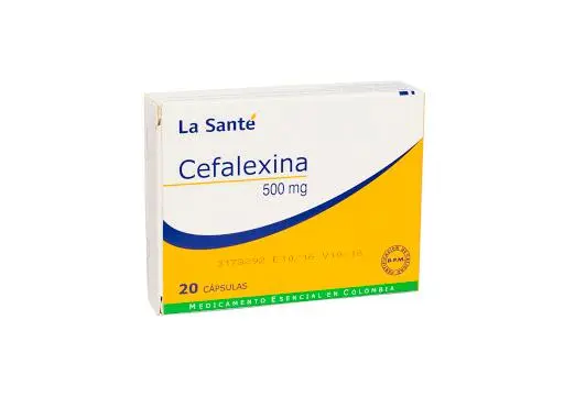 CEFALEXINA 500 MG 20 CAP LA SANTE