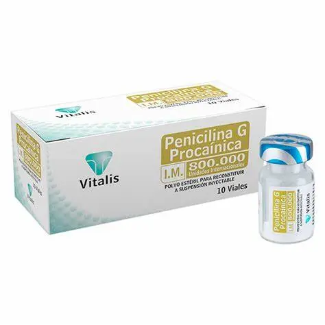 PENICILINA G PROCAINICA 80000 UI POLVO INYECTABLE 1 VIAL VITALIS
