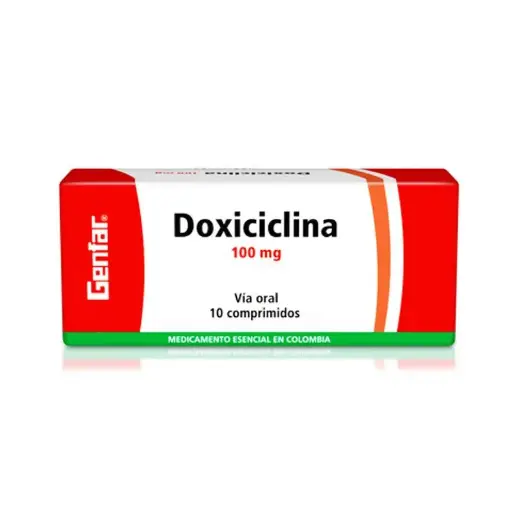 DOXICICLINA 100 MG 10 TAB GENFAR