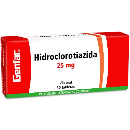 Hidroclorotiazida 25 Mg Tableta Genfar
