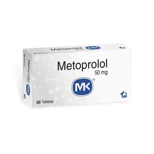 Metoprolol 50 Mg MK X30 Tabletas