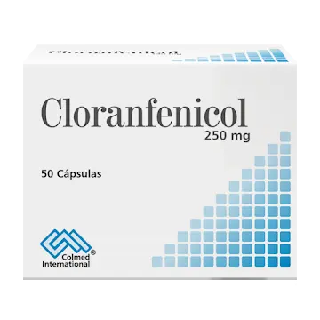 CLORANFENICOL COLMED 250mg Cápsula: caja por 50 cápsulas Colmed