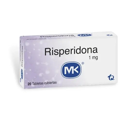 Risperidona 1 Mg MK X20 Tabletas