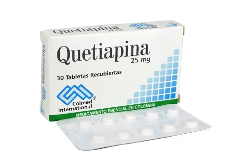 QUETIAPINA COLMED 25 mg  caja por 30 tabletas