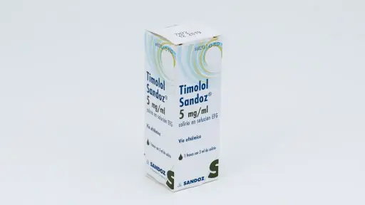 TIMOLOL SANDOZ EFG 5 mg/ml COLIRIO EN SOLUCION 1 FRASCO 3 ml Sandoz