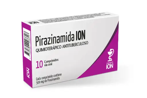 Pirazinamida 500 mg x 10 comprimidos (Laboratorio ION)