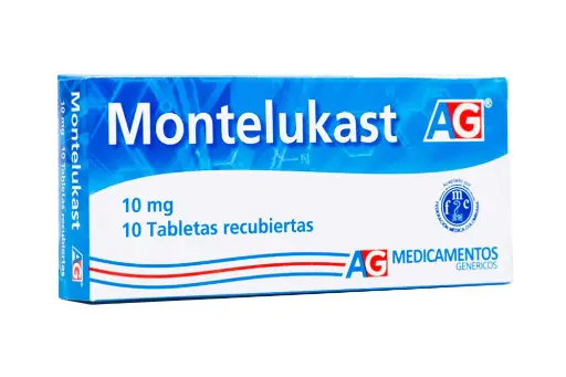 Montelukast 10 Mg Caja Con 10 Tabletas Recubiertas (AG Medicamentos Genericos)