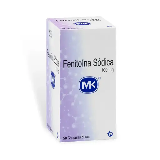 Fenitoína Sódica 100 Mg MK X50 Cápsulas