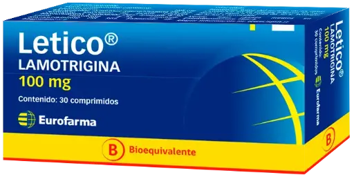 Letico 100 mg. (Lamotrigina)  x 30 comprimidos