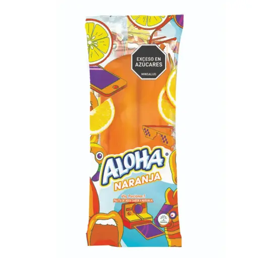 PALETA ALOHA NARANJA 
