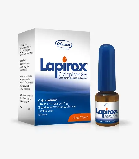 LAPIROX 8%  SOLUCION USO TOPICO FRASCO X 5 G