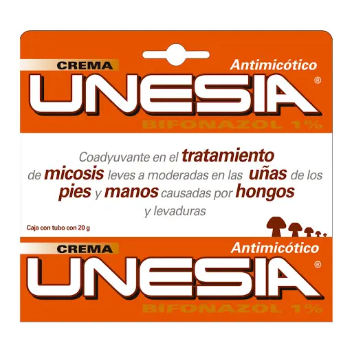 Unesia Antimicótico Bifonazol 1% Genomma Crema Tubo X 20 Gr