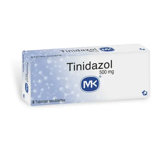 Tinidazol 500 Mg MK X8 Tabletas